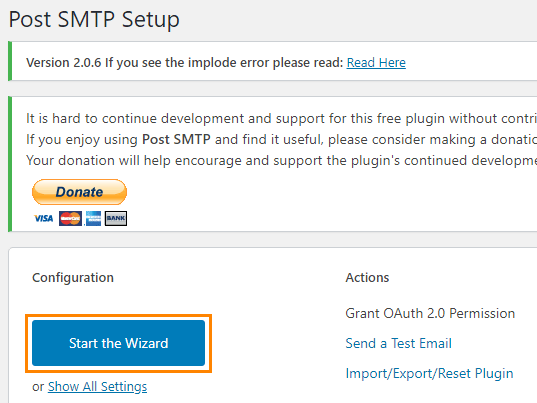 Post SMTP 셋업